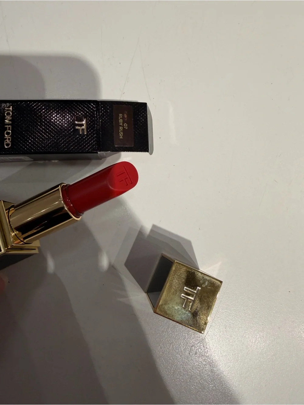 Tom Ford Lip Color Matte Lipstick 07 Ruby Rush Full Size 3g NEW